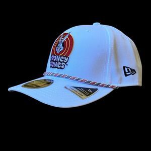 NEW Bugs Bunny Looney Tunes New Era 9SEVENTY Stretch-Snap Adjustable Hat White